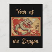 Carte postale année du Dragon (Devant)