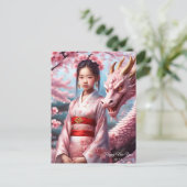 Carte Postale Année du dragon 2024 (Debout devant)