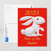 Carte Postale Année du lapin (Devant / Derrière)