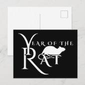 Carte Postale Année du rat (Devant / Derrière)