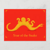 Carte Postale Année du serpent 2025 (Devant)