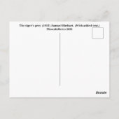 Carte Postale Année du Tigre (Dos)