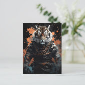 Carte Postale Année du Tigre Samurai (Debout devant)