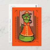 Carte Postale Année stupide du serpent (Devant / Derrière)