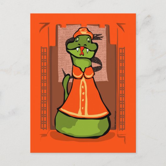 Carte Postale Année stupide du serpent (Devant)