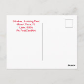 Carte Postale Années 1930, 5e Ave., Mont Dora, Fl (Dos)
