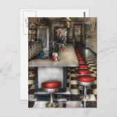 Carte Postale Années 1950 - Le glacier Cream Parlor  (Devant / Derrière)