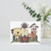 Carte Postale Annie Doll Moutons et corbeaux (Debout devant)