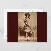 Carte Postale Annie Oakley Sepia (Devant / Derrière)