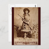 Carte Postale Annie Oakley Sepia (Devant / Derrière)