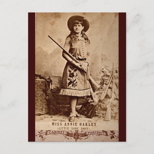 Carte Postale Annie Oakley Sepia (Devant)