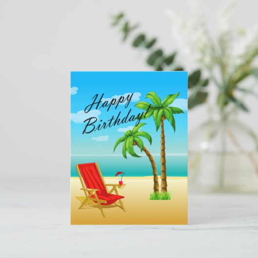 Carte postale Anniversaire (Debout devant)