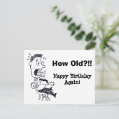 Carte postale Anniversaire (Debout devant)