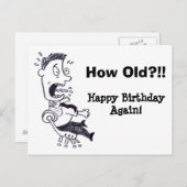 Carte postale Anniversaire (Devant / Derrière)