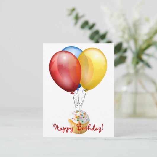 Carte postale Anniversaire (Debout devant)