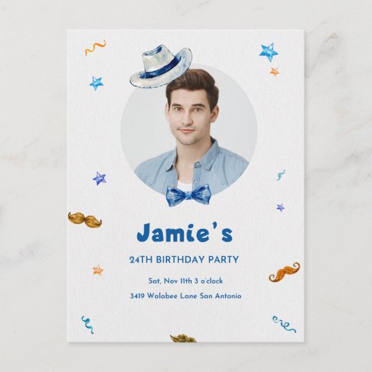 Carte Postale Anniversaire (Devant)