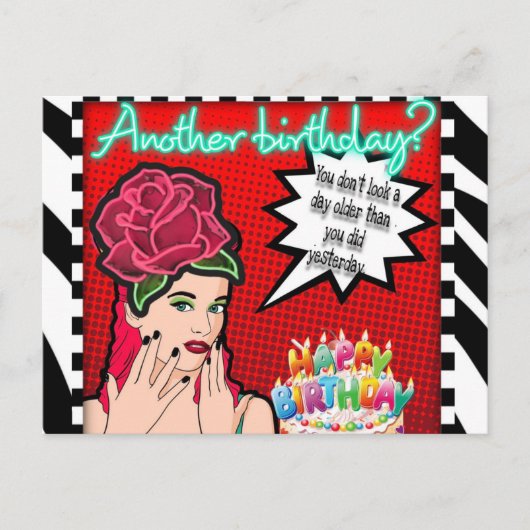 Carte postale-anniversaire (Devant)