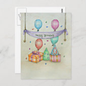 Carte Postale Anniversaire (Devant / Derrière)