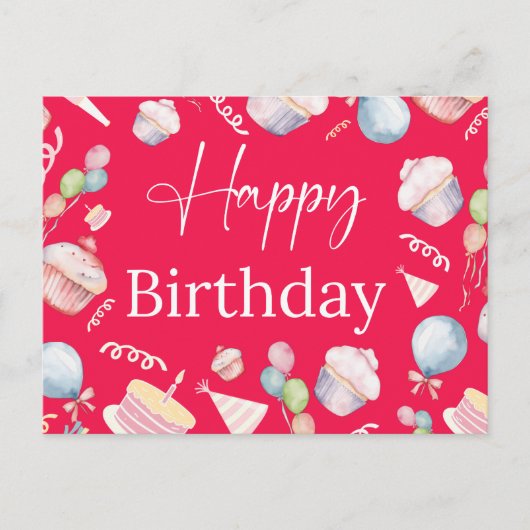 Carte Postale Anniversaire (Devant)