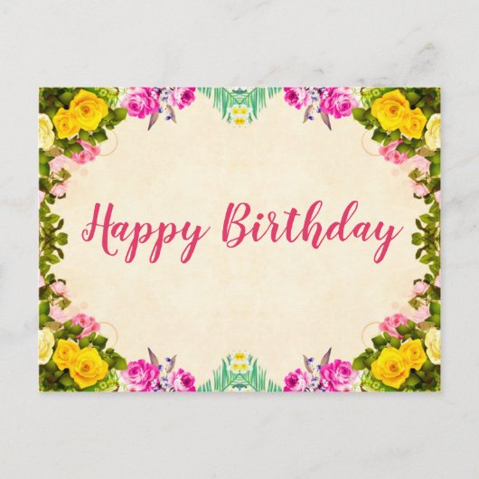 Carte postale Anniversaire (Devant)