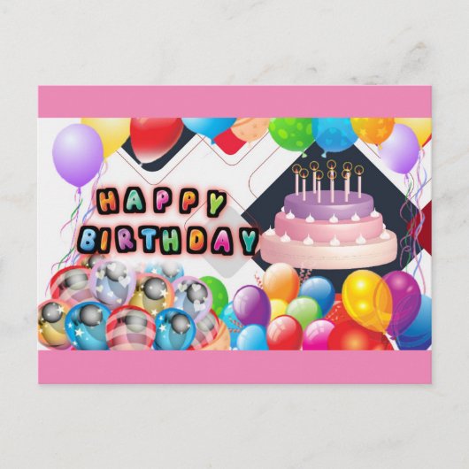 Carte Postale anniversaire (Devant)