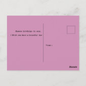 Carte Postale Anniversaire (Dos)