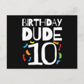 Carte Postale Anniversaire 10 ans Garçons 10 ans Anniversaire Me (Devant)