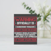 Carte Postale Anniversaire 13 ans officiellement adolescent Enfa (Debout devant)