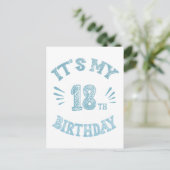 Carte Postale anniversaire 18 (Debout devant)