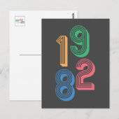 Carte Postale Anniversaire - 1982 - 40e anniversaire (Devant / Derrière)