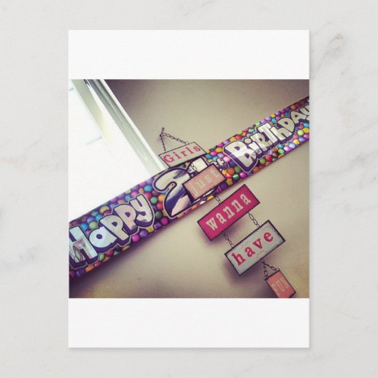 Carte Postale Anniversaire 21 ans (Devant)