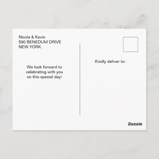 Carte Postale Anniversaire 21 ans Agate Marbre Doré (Dos)