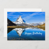 Carte Postale Anniversaire 4 Matterhorn (Devant / Derrière)