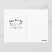 Carte Postale Anniversaire 4 Matterhorn (Dos)