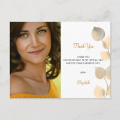 Carte Postale Anniversaire 50 eucalyptus d'or merci (Devant)