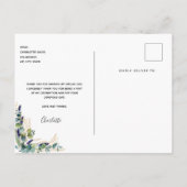 Carte Postale Anniversaire 50 eucalyptus verdure merci (Dos)