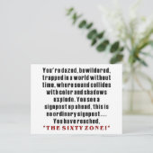 Carte Postale Anniversaire 60 ans (Debout devant)