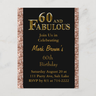 Carte Postale Anniversaire 60 ans