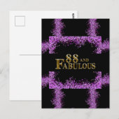 Carte Postale Anniversaire 88 ans (Devant / Derrière)