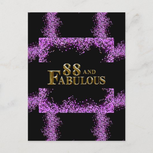 Carte Postale Anniversaire 88 ans (Devant)