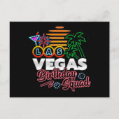 Carte Postale Anniversaire à Las Vegas - Équipe d'anniversaire à (Devant)