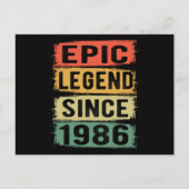 Carte Postale anniversaire âgé de 39 ans 1986 Légende épique 39e (Devant)