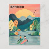 Carte Postale Anniversaire Aventures Paddleboard SUP Paddleboard (Devant)