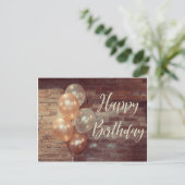 Carte postale anniversaire ballon mignon (Debout devant)