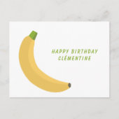 Carte Postale Anniversaire Banane (Devant)
