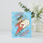 Carte Postale Anniversaire - batteurs (Debout devant)