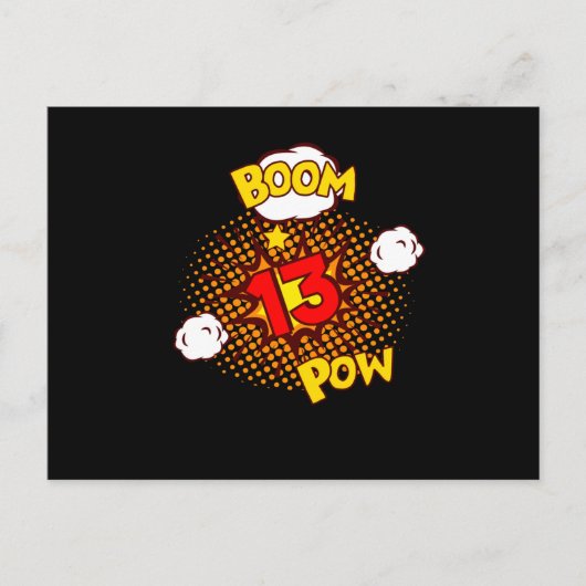 Carte Postale ANNIVERSAIRE BD 13 13e Anniversaire 13 Ans Comic (Devant)