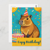 Carte Postale Anniversaire Capy (Devant / Derrière)