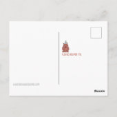 Carte Postale "ANNIVERSAIRE CAPY" Capybara avec chapeau de fête (Dos)