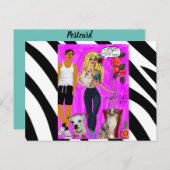 Carte postale-anniversaire Carte postale (Devant / Derrière)